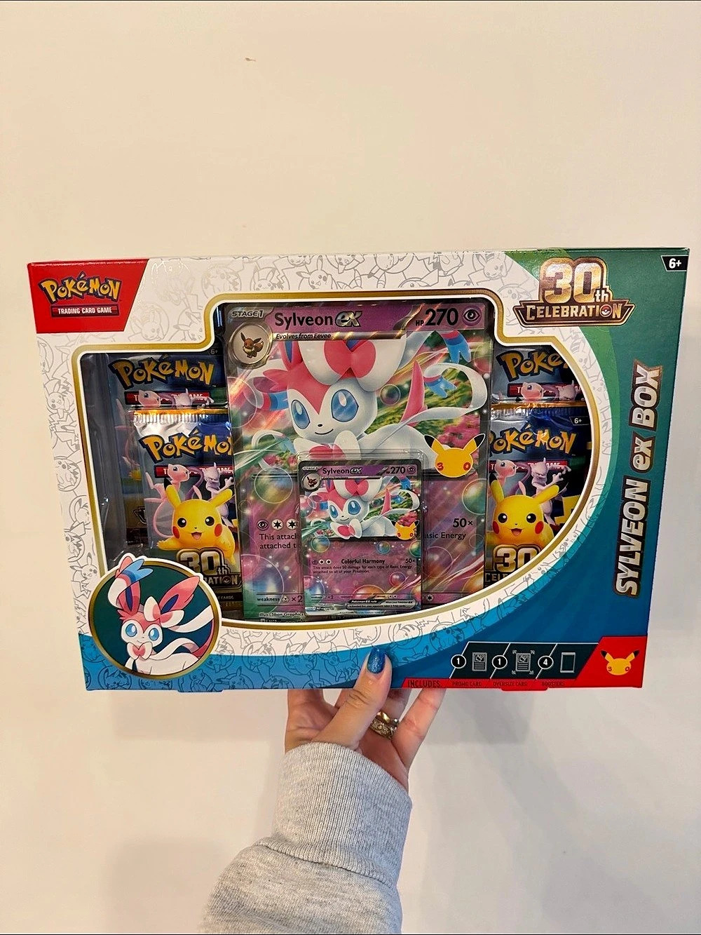 NEW Pokémon 30th Celebration Sylveon ex Box Trading Card Collection